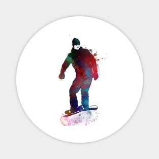 snowboard sport art #snowboard Magnet